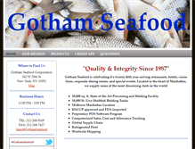 Tablet Screenshot of gothamseafood.com